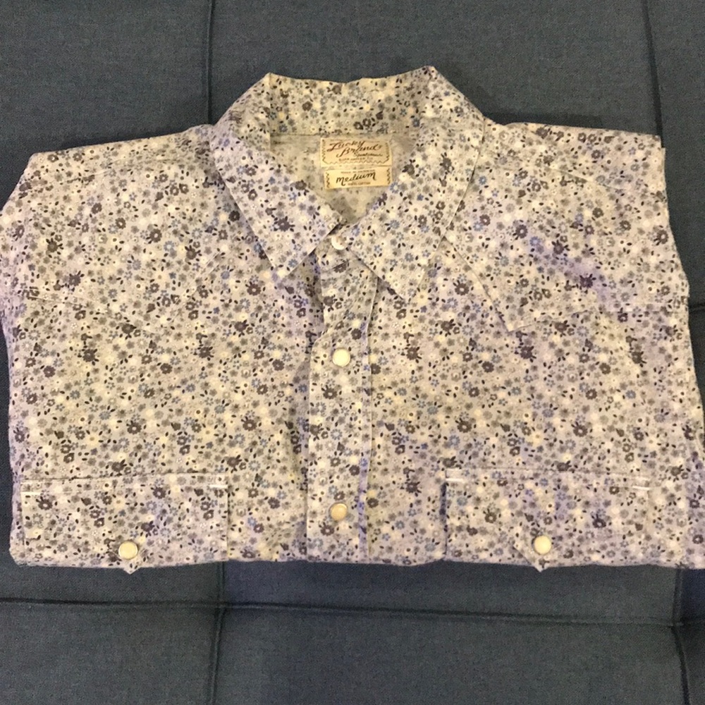 Lucky Brand long sleeve flower pattern shirt